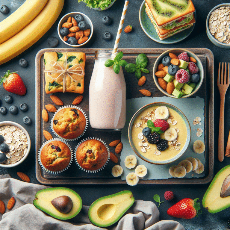 Café da manhã vegano prático e delicioso para levar