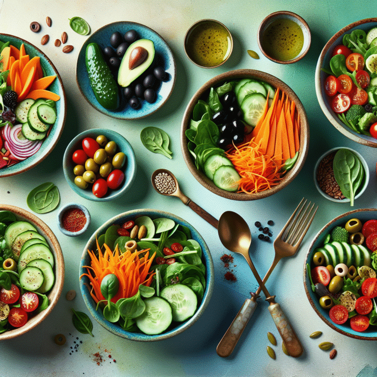 Saladas veganas rápidas para o dia a dia no escritório