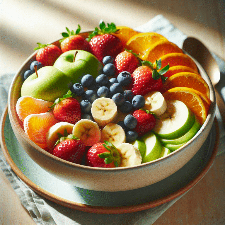 Bowl vegano de frutas para café da manhã