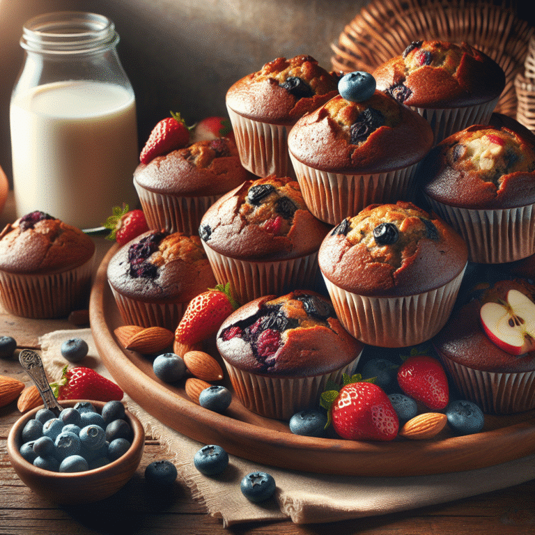 Muffins veganos saudáveis para um lanche rápido