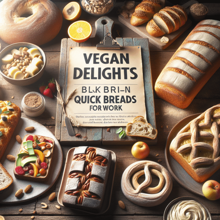 Delícias veganas: pães rápidos para o trabalho