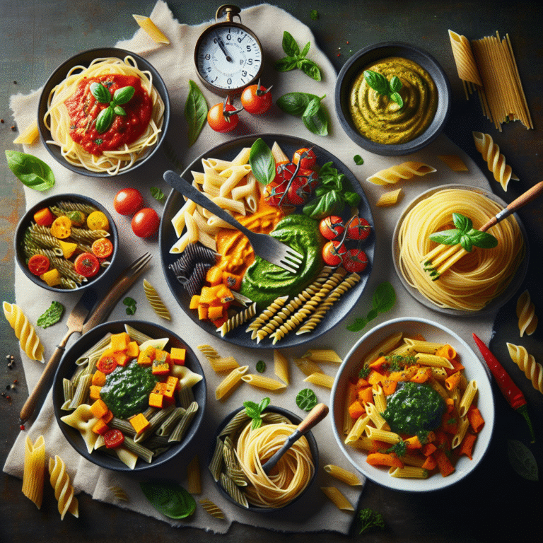 Massas veganas simples e rápidas para o jantar