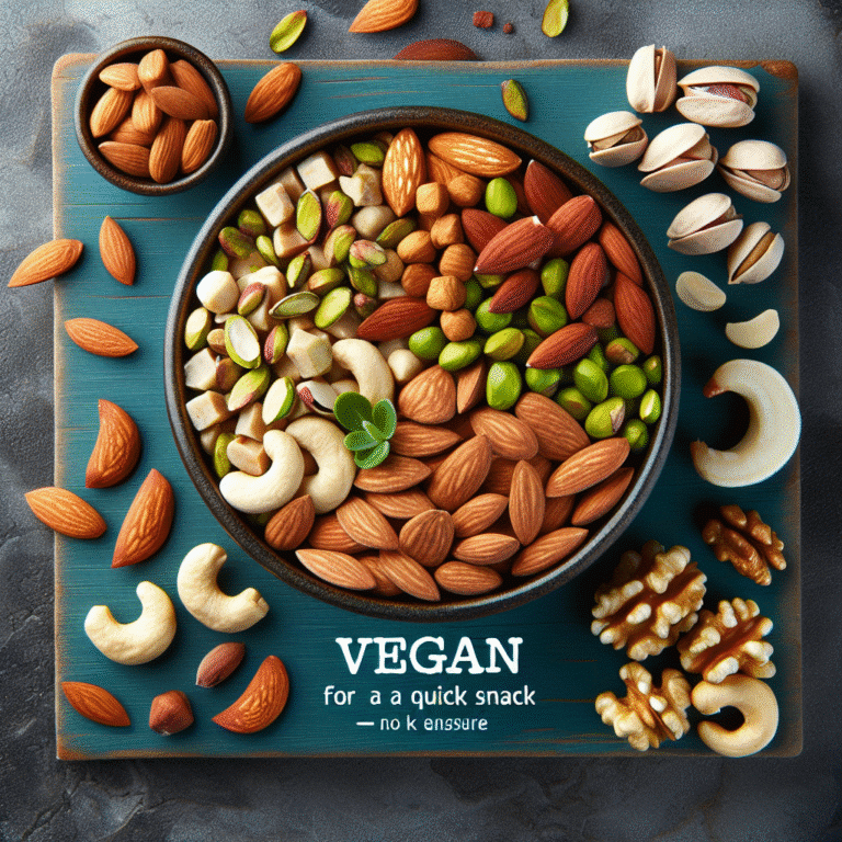 Mix de nuts vegano para um lanche rápido