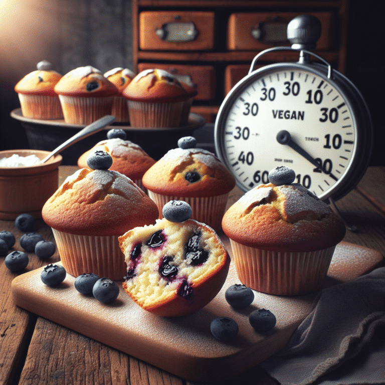 Muffins veganos que ficam prontos em meia hora