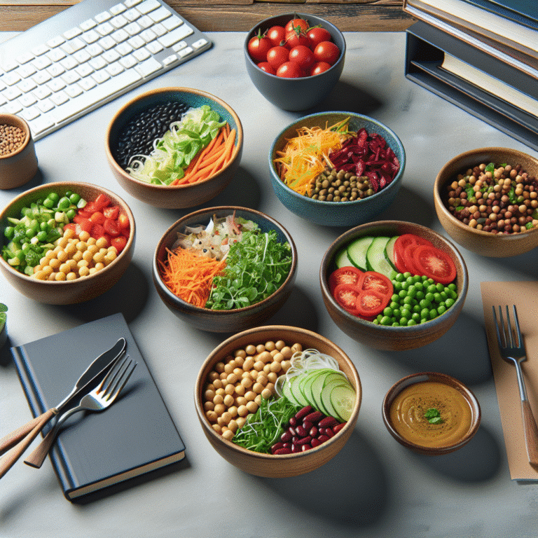 Saladas veganas práticas: o almoço ideal para o escritório
