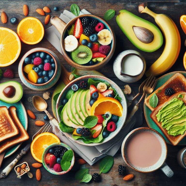 Café da manhã vegano prático e saudável