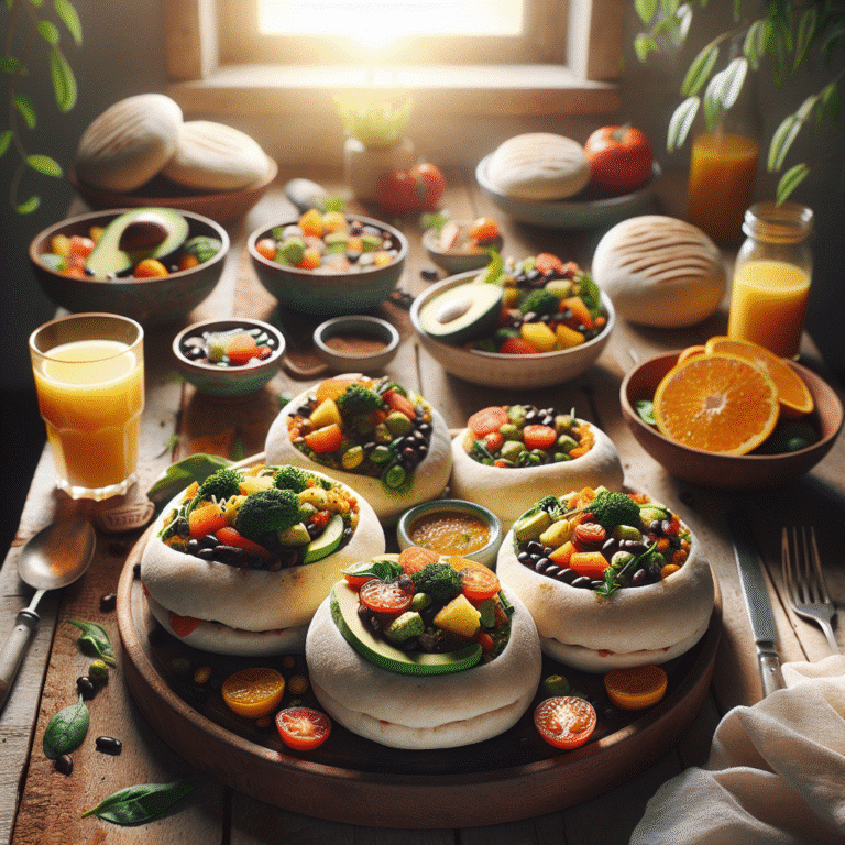 tapiocas veganas recheadas para um café da manhã prático