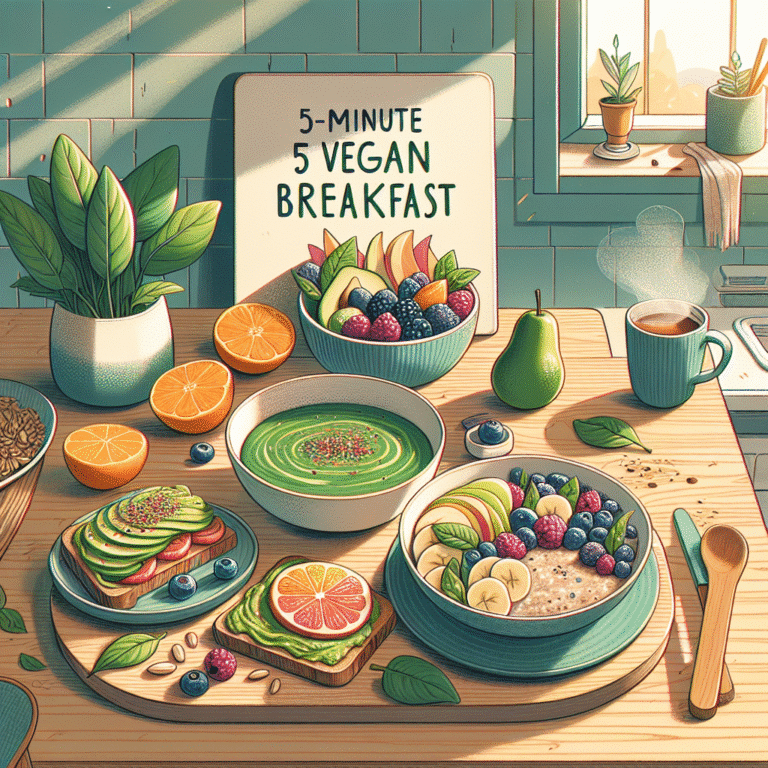 Café da manhã vegano em 5 minutos: praticidade para o trabalho