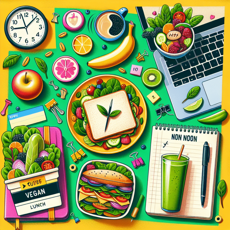 Almoço vegano rápido para quem trabalha