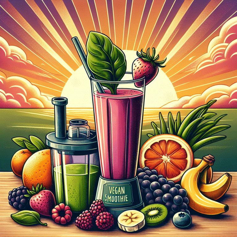 Smoothies veganos rápidos para iniciar o dia