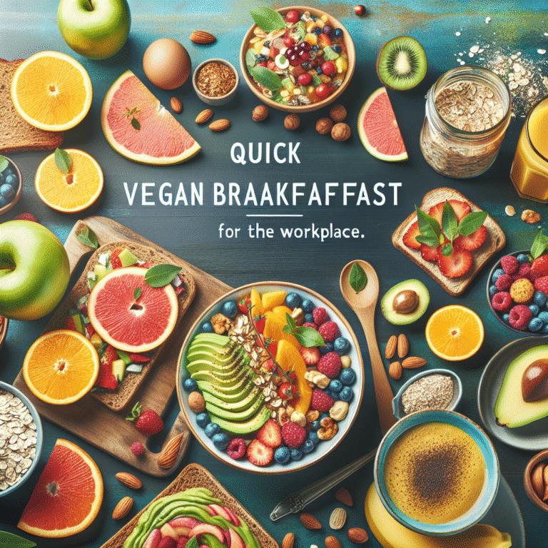 Receitas veganas rápidas para café da manhã no trabalho