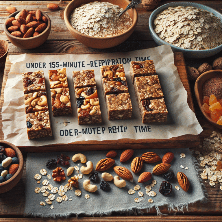 Barrinhas veganas caseiras em menos de 15 minutos