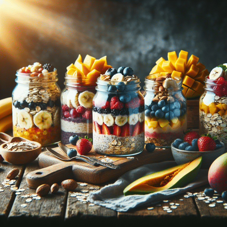 Receitas veganas de overnight oats rápidas