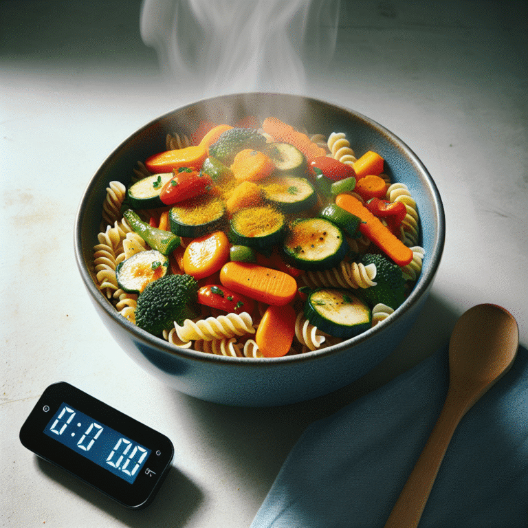 Macarrão vegano pronto em 10 minutos para o almoço