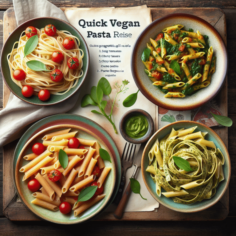 Receitas veganas de macarrão rápido para almoço