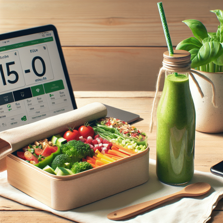 Almoço vegano em 15 minutos para levar ao trabalho